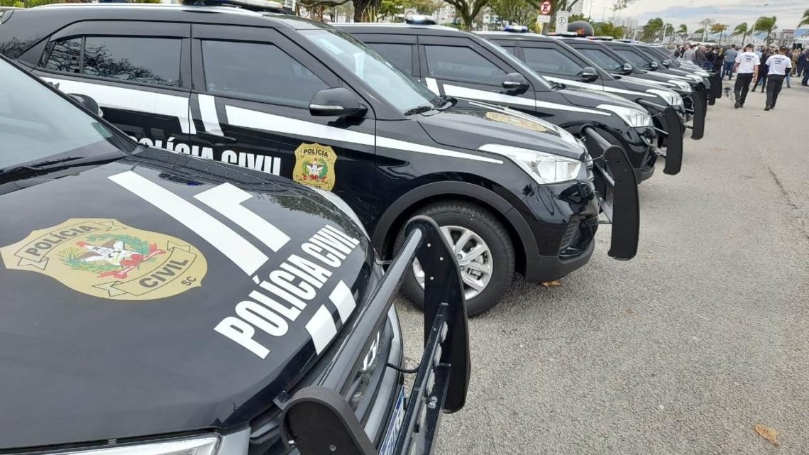Trabalho da Polícia Civil de Santa Catarina é reforçado com 46 novas viaturas