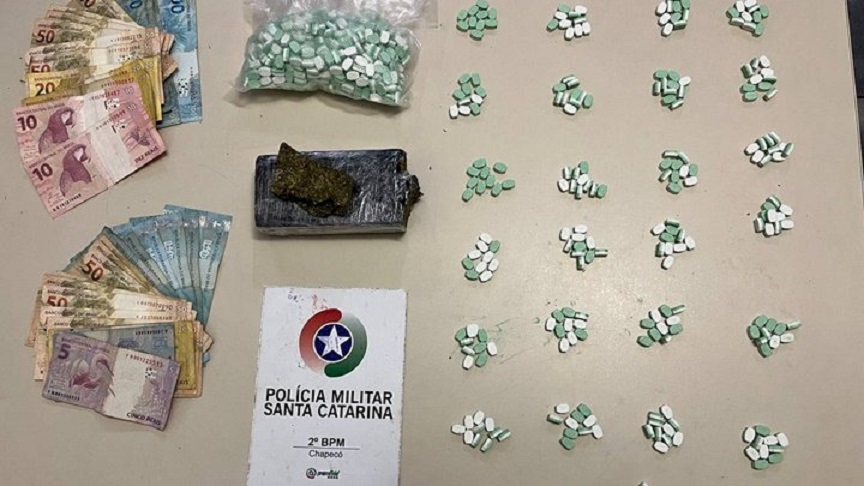 Mais de 700 comprimidos de ecstasy são apreendidos em Chapecó