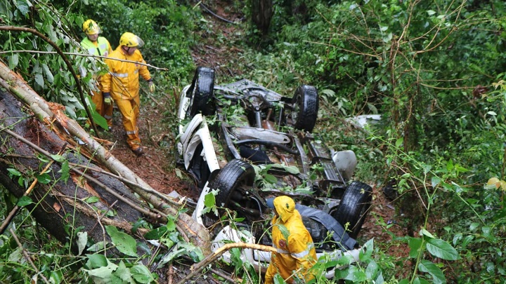 Óbito é confirmado em acidente de trânsito na BR-282 em Pinhalzinho