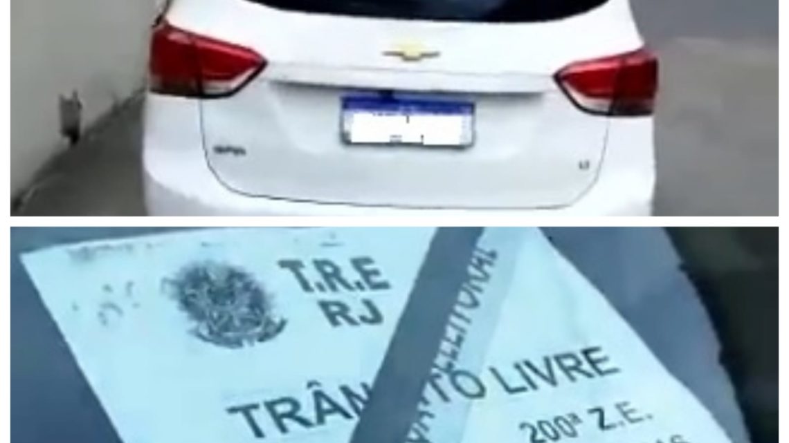 Veículos credenciados pelo TRE-RJ circulam com adesivos pró-Lula