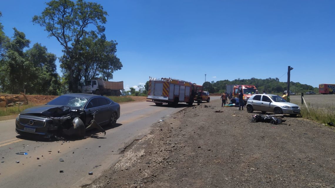 Motociclista morre em grave colisão no Oeste de Santa Catarina