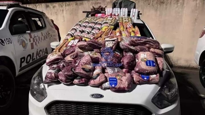 Polícia Militar prende quadrilha por furto de grande quantidade de picanhas e outros produtos