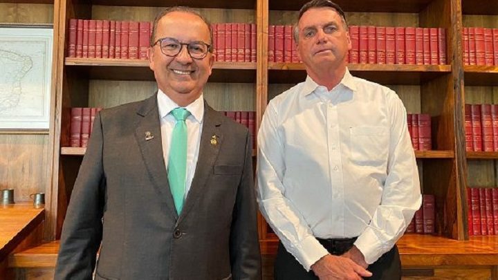 Jorginho agradece apoio em encontro com Bolsonaro