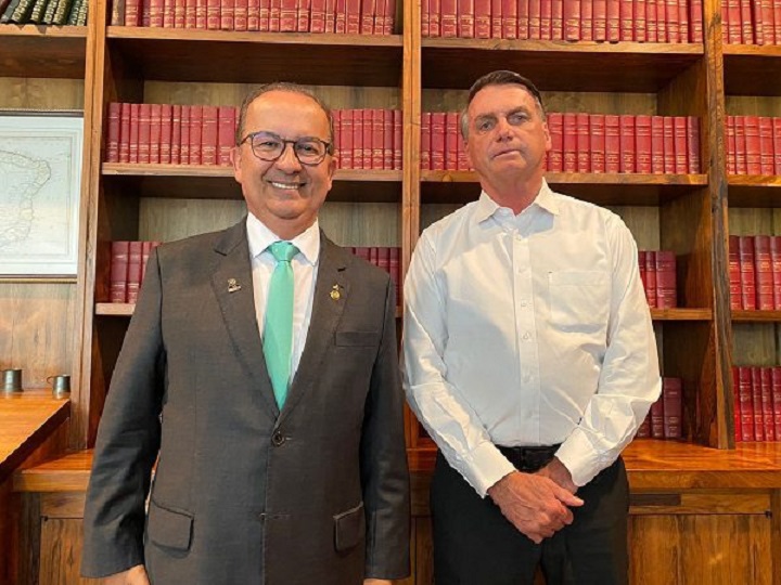 Jorginho agradece apoio em encontro com Bolsonaro