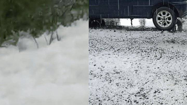 Vídeos: Serra Catarinense registra chuva de granizo e ruas cobertas de gelo