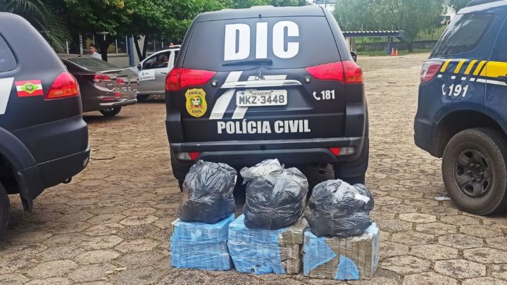 Ação integrada da Polícia Civil e PRF resulta na apreensão de drogas no Oeste