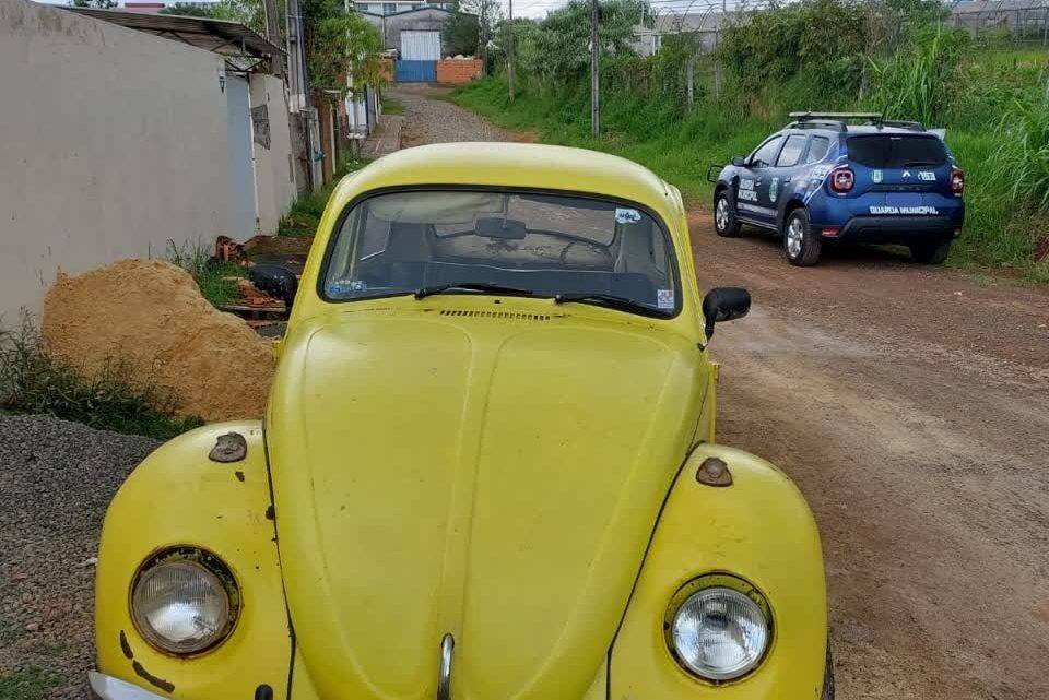 Fusca furtado há um mês é recuperado em Chapecó