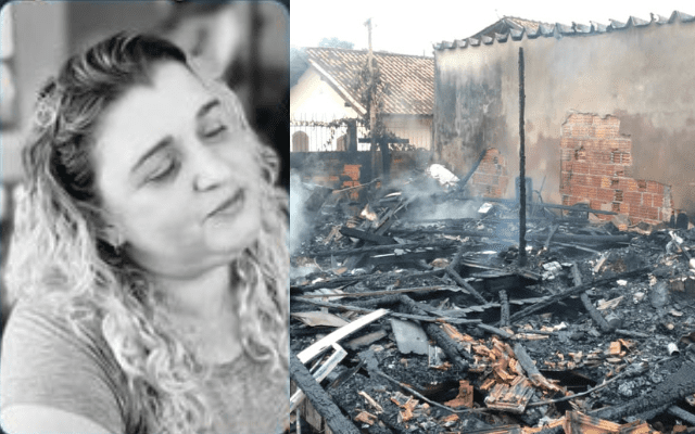 Mulher sofre mal súbito e morre após ver a própria casa em chamas em SC