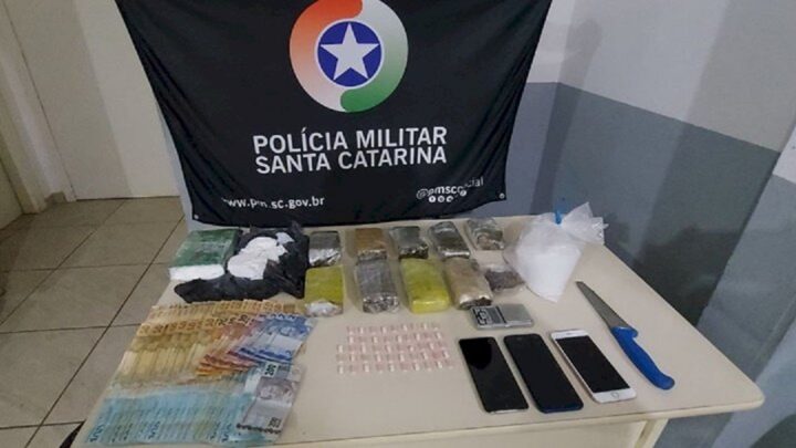 Três homens são detidos por tráfico de drogas em Chapecó