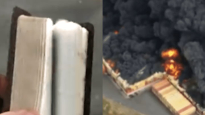 Vídeo: Bíblia é encontrada intacta em galpão da Fischer que pegou fogo