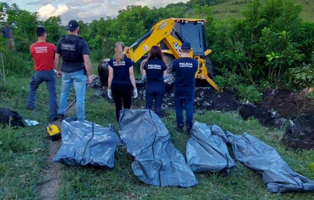 Quatro corpos de vítimas de chacina em SC são encontrados após três meses