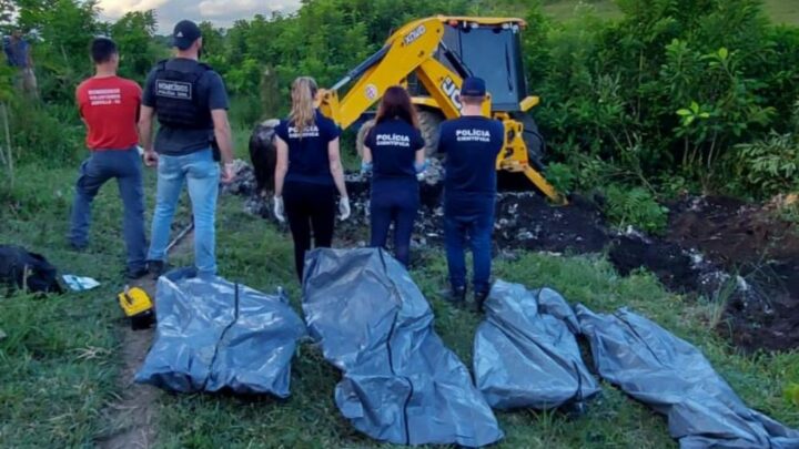 Quatro corpos de vítimas de chacina em SC são encontrados após três meses