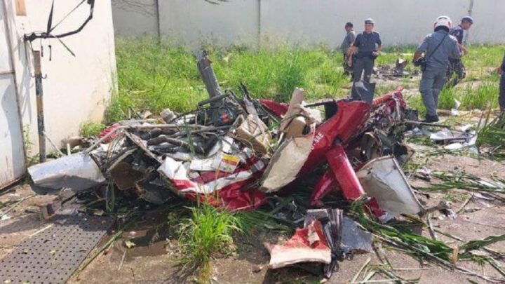 Vídeo: queda de helicóptero deixa quatro pessoas mortas em SP