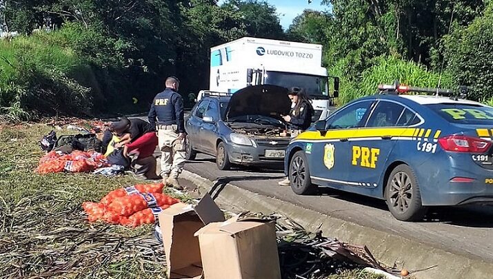 Homem procurado pela Justiça da Paraíba é preso furtando sacos de cebola na BR-282 em Cordilheira Alta