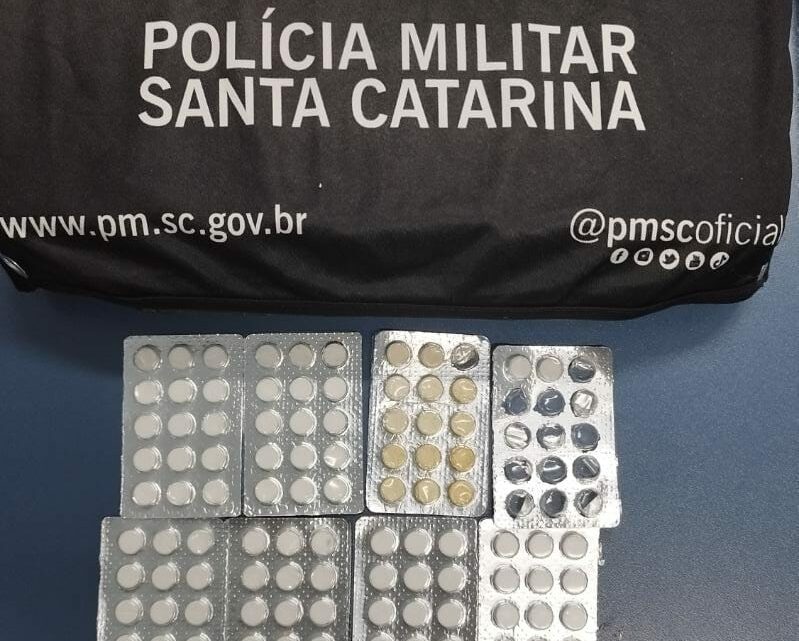 Caminhoneiro é preso com comprimidos de anfetamina na SC-350