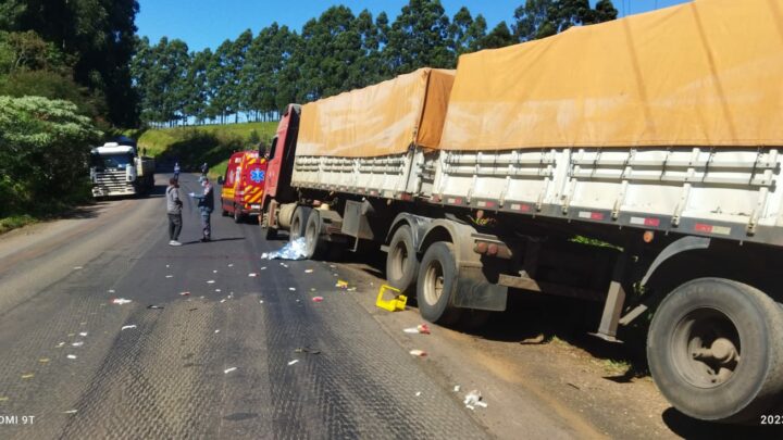 Adolescente morre atropelado e fica entre as rodas de caminhão na BR-163