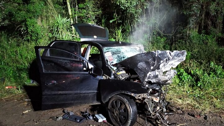 Bebê morre em grave acidente na BR-282 em Joaçaba