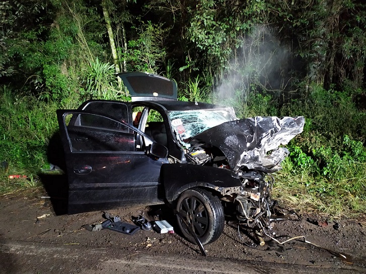 Bebê morre em grave acidente na BR-282 em Joaçaba