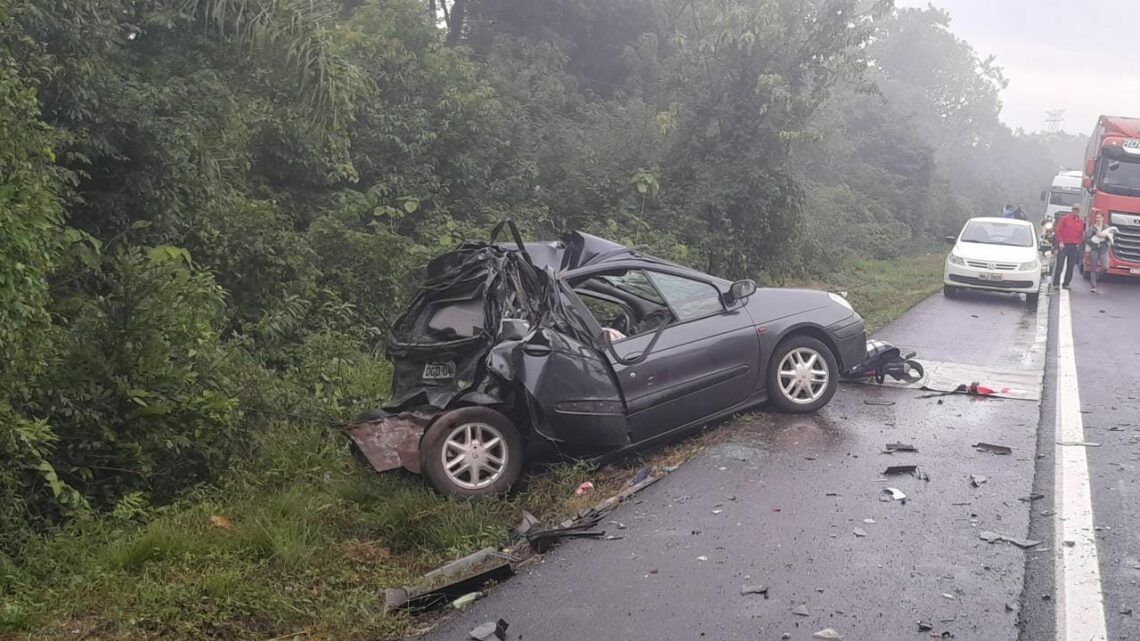 Jovem de 21 anos perde a vida em acidente na BR-282 entre Xaxim e Cordilheira