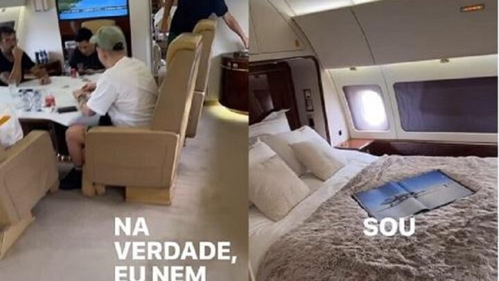 Neymar exibe avião de luxo em suas redes sociais; veja