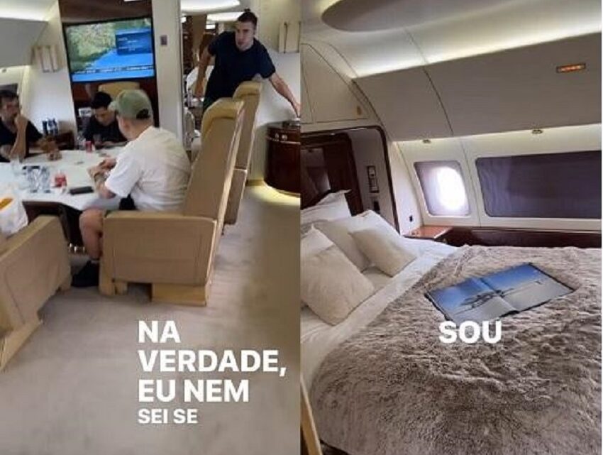 Neymar exibe avião de luxo em suas redes sociais; veja