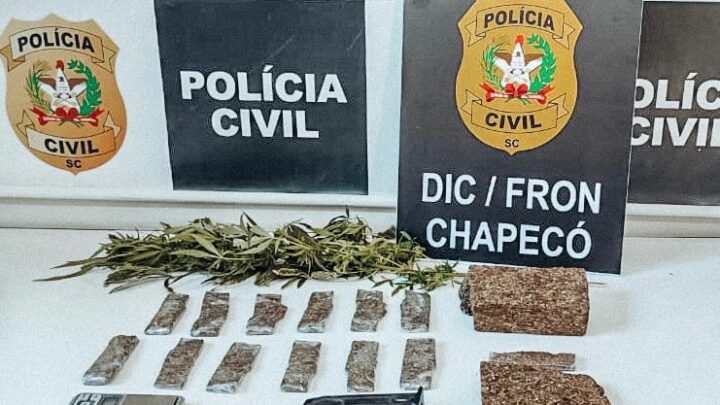 Vídeo: Polícia Civil deflagra Operação “E-COMMERCE”, contra tráfico de drogas e prende três pessoas em Chapecó