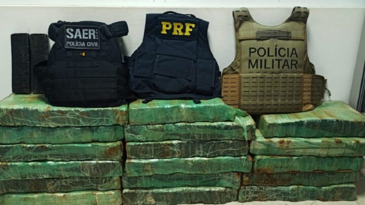 Forças de segurança apreendem 210 quilos de maconha em operação na região da fronteira em SC