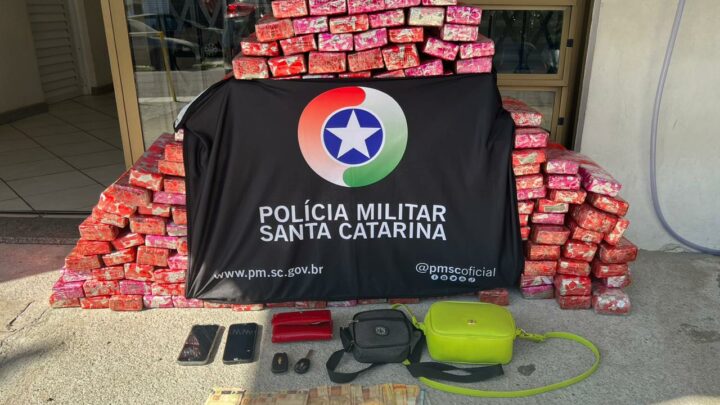 Mais de 180 kg de maconha é apreendido em operação conjunta em SC