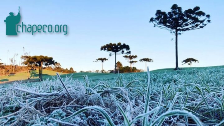 Frio intenso com temperaturas de 0ºC devem marcar o final de semana em SC