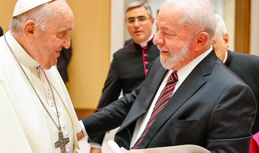 Lula se encontra com Papa Francisco na Itália