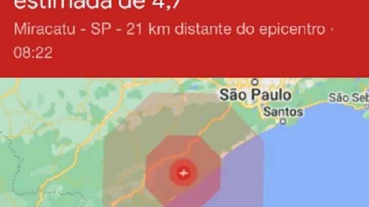 Vídeo: São Paulo registra terremoto com magnitude de 4,7 nesta sexta