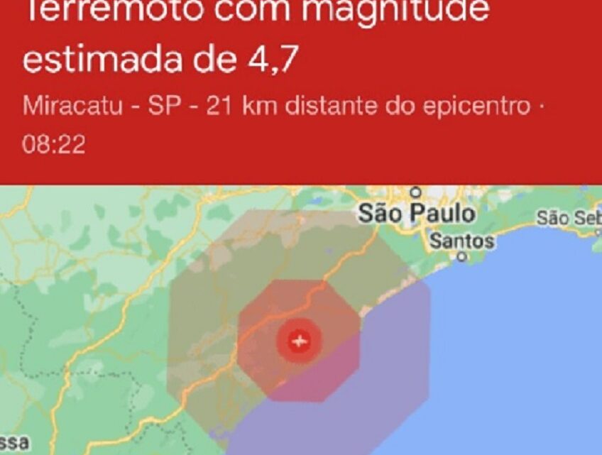 Vídeo: São Paulo registra terremoto com magnitude de 4,7 nesta sexta