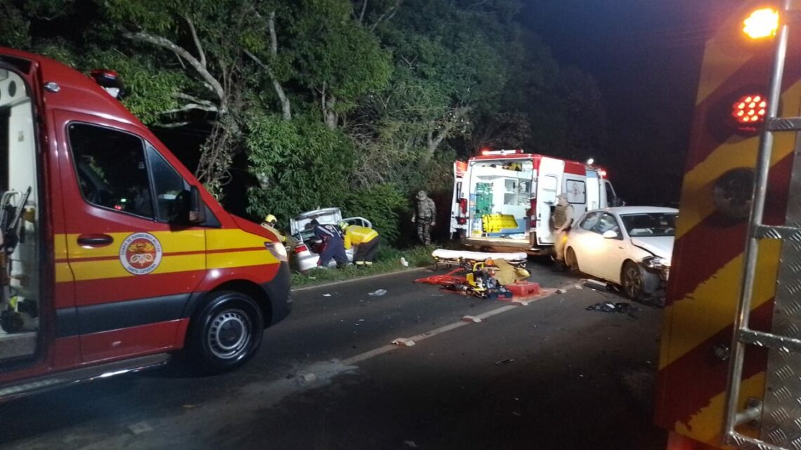 Idoso morre em acidente e outras duas pessoas ficam feridas na SC 283 em Chapecó