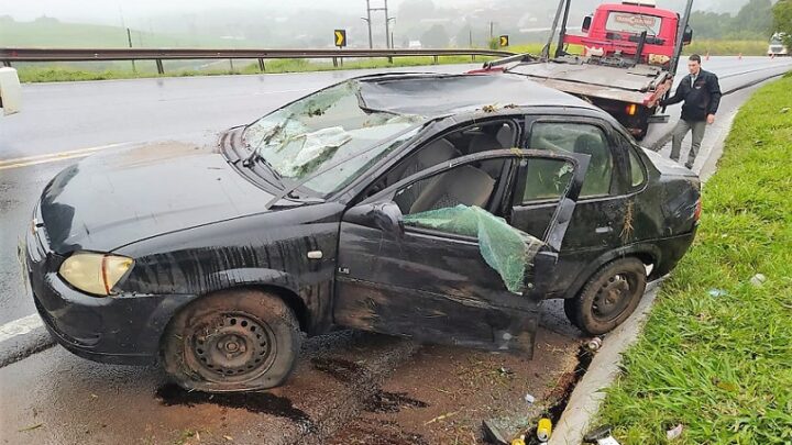 Vídeo: motorista embriagado dirige pelo acostamento da contramão e é preso na BR-282 em Xanxerê