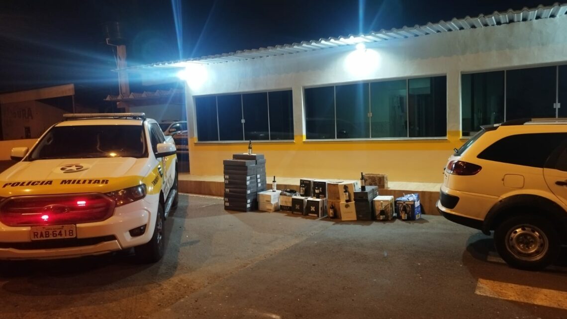 Polícia Militar Rodoviária apreende mais de R$ 56 mil em bebidas contrabandeadas