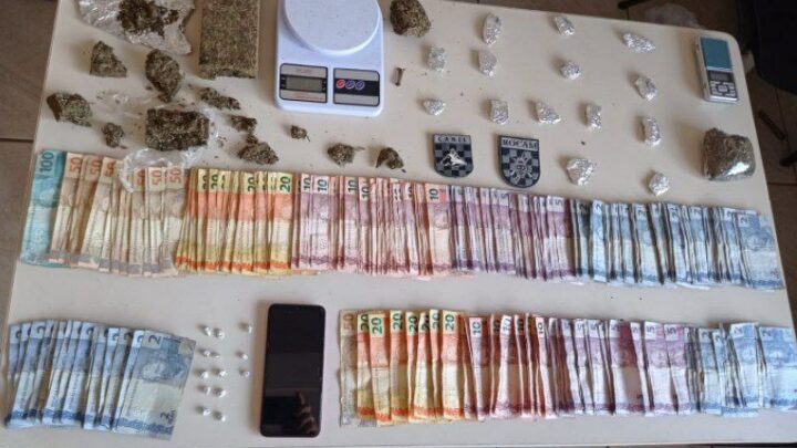 Dupla é presa por tráfico de drogas no bairro Efapi em Chapecó
