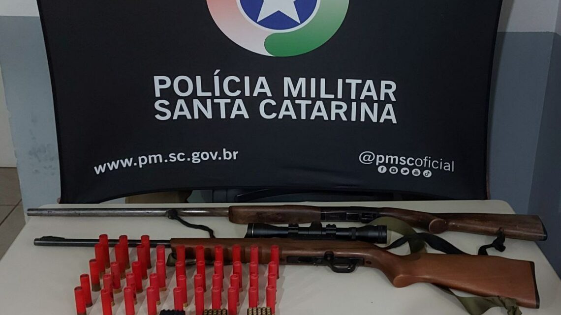 Homem de 40 anos é preso por posse ilegal de arma de fogo em Chapecó