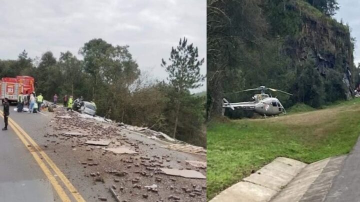 Grave acidente deixa uma pessoa morta e quatro feridas na BR-116