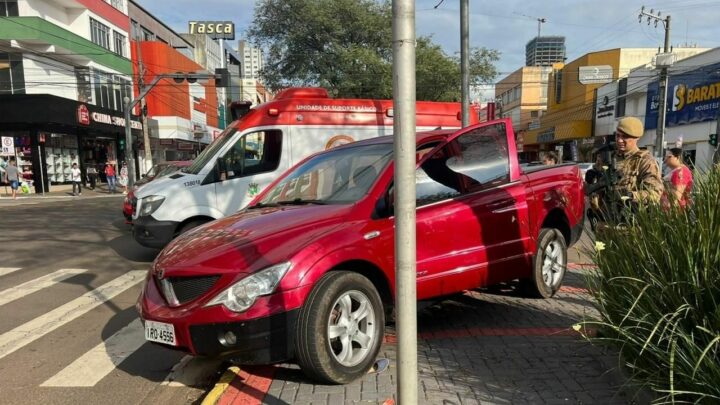 Mulher é atropelada pelo próprio veículo em Chapecó