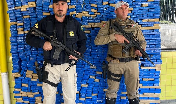 Vídeo: forças de segurança apreendem mais de 1 tonelada de maconha no oeste