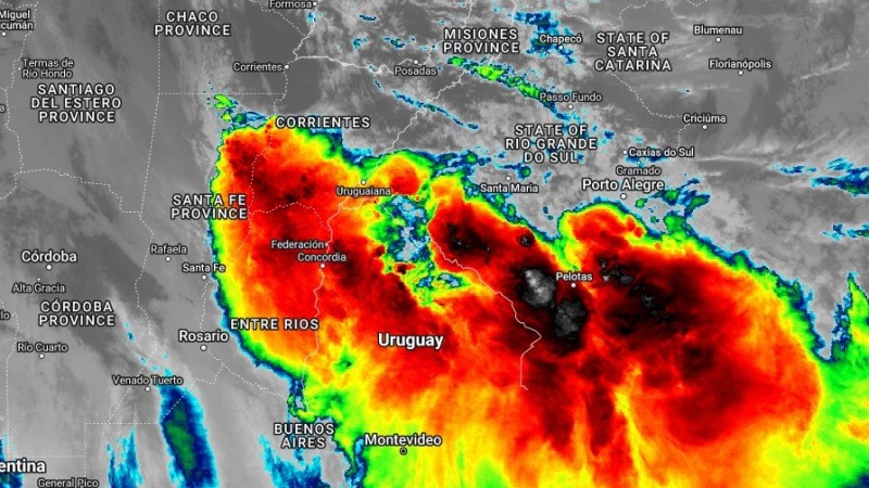 RS deve ser atingido novamente por temporais, com o avanço de nova frente fria