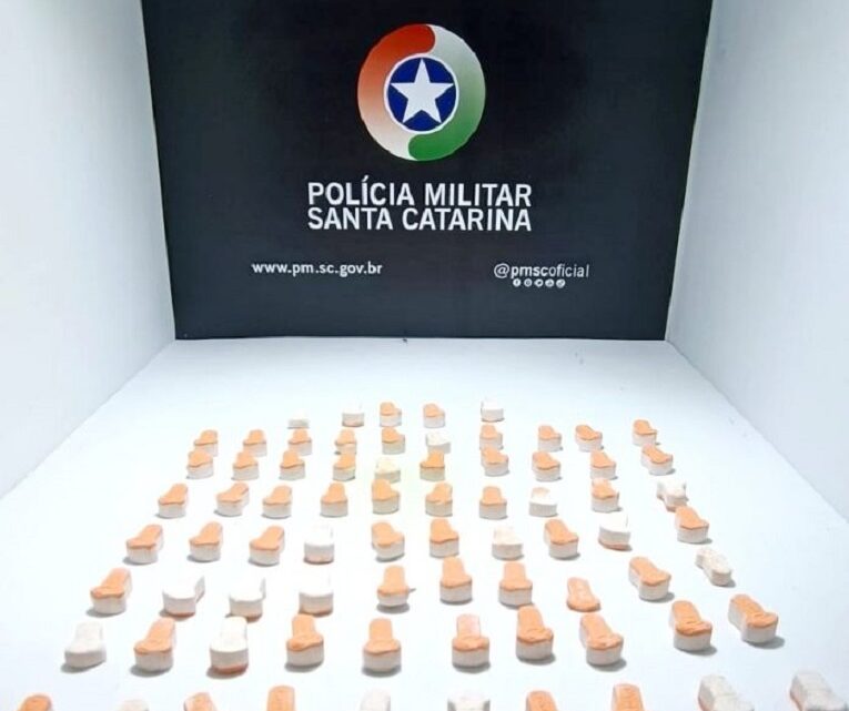 PM localiza bolsa com 74 comprimidos de ecstasy em Concórdia