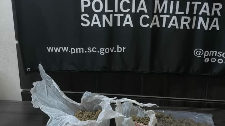 Homem é preso com “Camarão” de maconha no Oeste de SC