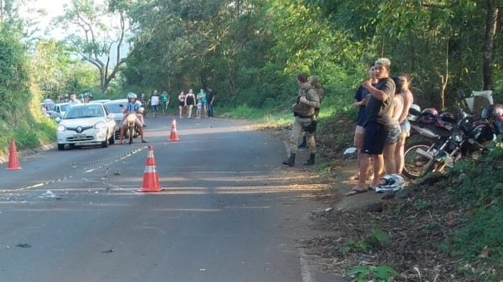 Motociclista morre após colisão entre motos na SC-283 entre Chapecó e Paial