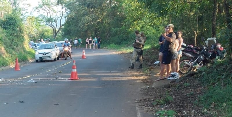 Motociclista morre após colisão entre motos na SC-283 entre Chapecó e Paial