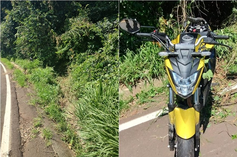 Saída de pista na SC-283 causa morte de motociclista de 22 anos