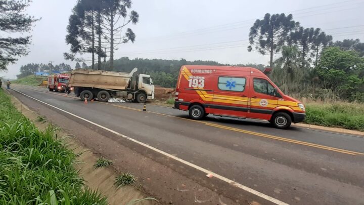 Motociclista morre após acidente entre moto e caminhão no meio-oeste