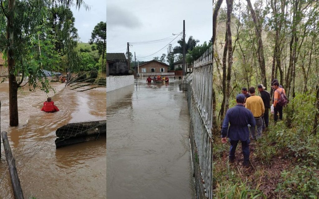 Santa Catarina tem 67 municípios com registro de ocorrências devido às chuvas