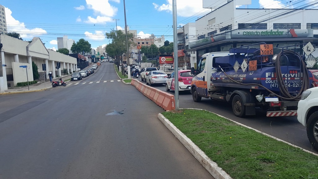 Prefeitura de Chapecó fecha cruzamento da Benjamin com General Osório