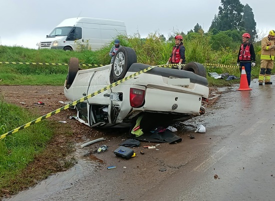 Imagens: acidente fatal é registrado na ERS 480 entre Barão de Cotegipe e São Valentim